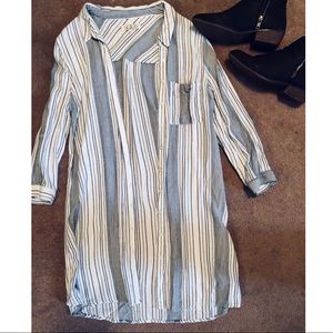 Pink Rose Oversized T-Shirt Dress